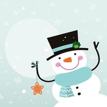 cutie snowmen with smile by Jana Guothova