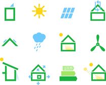 design elements - green Eco icons by Jana Guothova