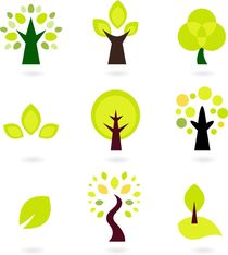 Icons green eco by Jana Guothova