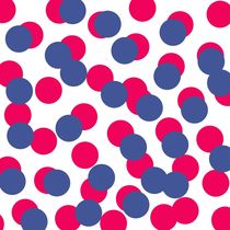 Blue dots with pink by Jana Guothova