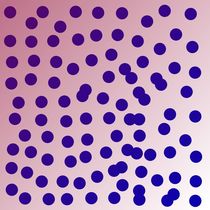 Design dots - blue with pink by Jana Guothova