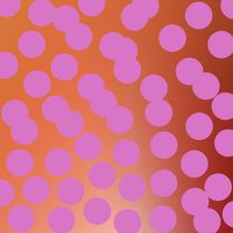 Design dots - pink, choco by Jana Guothova