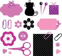 design icons pink black von Jana Guothova