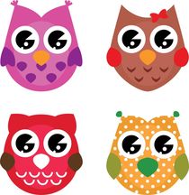 Cutie design Kids OWLS by Jana Guothova