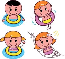 Little doodle kids Icons by Jana Guothova