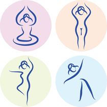 Design  yoga elements by Jana Guothova