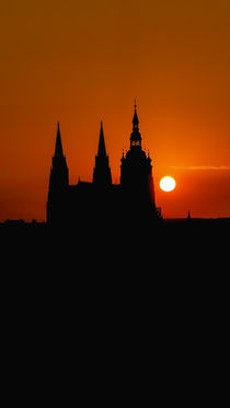 Sunrise at the Cathedral of St. Vitus in Prague von Tomas Gregor