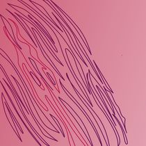 design ethnic lines - cute pink by Jana Guothova