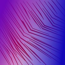 wild lines pink with blue by Jana Guothova