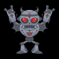 Metalhead - Heavy Metal Robot Devil by John Schwegel