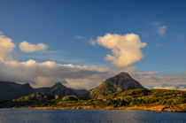 Fjord and Mountains in Kabelvåg on Lofoten Islands by Tobias Steinicke