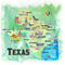 Usa-texas-travel-poster-map-with-highlights-and-favoritesl