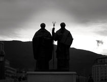 Ohrid. Monument to Cyril and Methodius by Daria Mladenovic