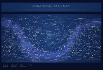 Equatorial star chart (dark) by summit-photos