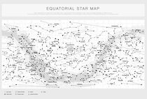 Equatorial star chart (light) by summit-photos