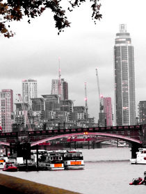 London Vauxhall Bridge von Caro Rhombus van Ruit