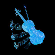 Blue Violin I by Nina-Christine Schwarz