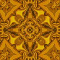 Silk Polished-Brass Mandala von Richard H. Jones