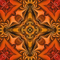 Silk Copper Sunset Mandala von Richard H. Jones