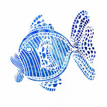 Blue Fish I by Nina-Christine Schwarz