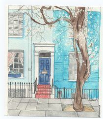 Notting Hill watercolor by Laura Gargiulo