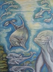 Delfin Familie by Marija Di Matteo