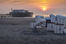 St. Peter Ording am Abend by Joachim Hasche