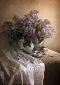 Still life with fresh lilacs by Jarek Blaminsky