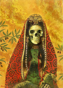 Decorative Skeleton Sorceress by Michael Thomas
