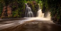 Penllergare waterfalls in Swansea von Leighton Collins