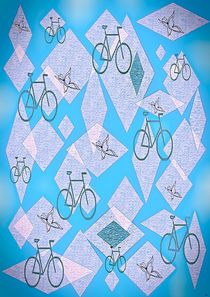 Bicycles and Butterflies by eloiseart