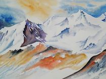 Mont Blanc Massif von Theodor Fischer