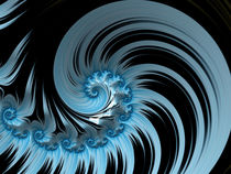 Blue Painted Spiral von Elisabeth  Lucas