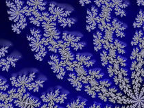 Blue Snowflakes by Elisabeth  Lucas