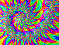 Fascinating Rainbow Spiral by Elisabeth  Lucas