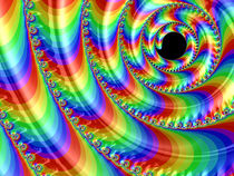 Round Rainbow Spiral von Elisabeth  Lucas