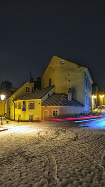 Winter scenery in New World, Prague von Tomas Gregor