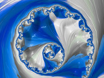 Dreamy Blue Spiral by Elisabeth  Lucas