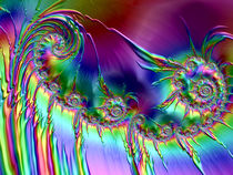 Melting Rainbow Spirals by Elisabeth  Lucas