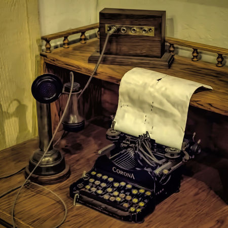 Phone-and-typewriter