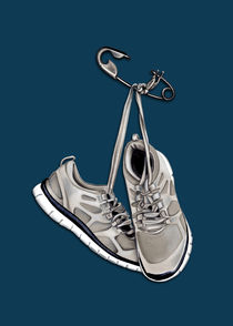 Running Shoes (Teal) von Colette van der Wal