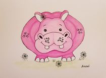 Happy hippo by anowi