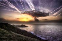 Swansea mushroom cloud sunrise von Leighton Collins