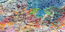 Berlin Stadtkarte by Adriano Cuencas Art