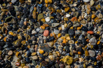 Stone Background on the beach in Denmark by Tobias Steinicke