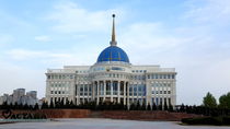 View to President palace in Astana in Kazakhstan by ambasador