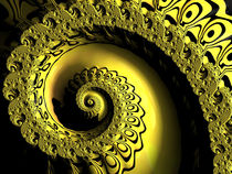 Glowing Yellow Spiral by Elisabeth  Lucas