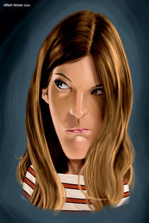Debra Morgan (Dexter) caricature by William Rossin