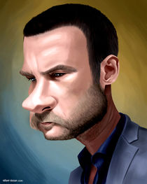 Ray Donovan caricature by William Rossin