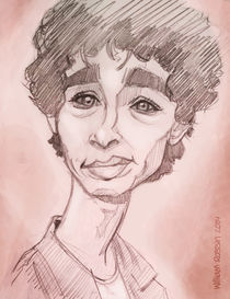 Nathan (Misfits series) caricature by William Rossin